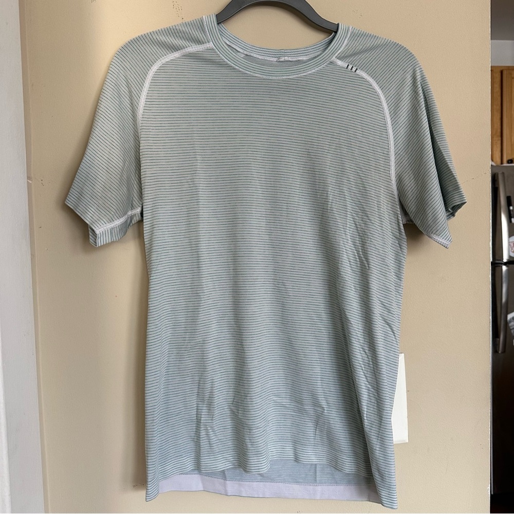 Mens Basic Striped Lululemon Tee - image 1